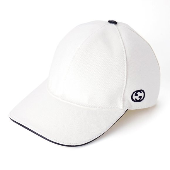 Gucci GG Baseball Hat in White NEW WITH TAG AND DUST BAG - Picture 1 of 4
